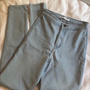 American Apparel Light Wash Skinny Jeans